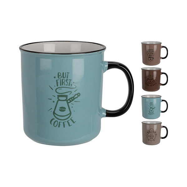 SIAKI DN1801520 MUG STONEWARE 680ML 4ASS - Home-Fix Cambodia