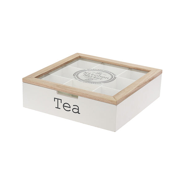 KOOPMAN HZ1931010 TEA BOX MDF 9 COMPARTMENTS - Home-Fix Cambodia