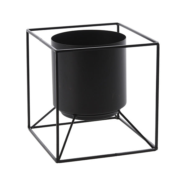 H & S COLLECTION HZ1952510 FLOWERPOT HOLDER (13X13CM, BLACK) - Home-Fix Cambodia