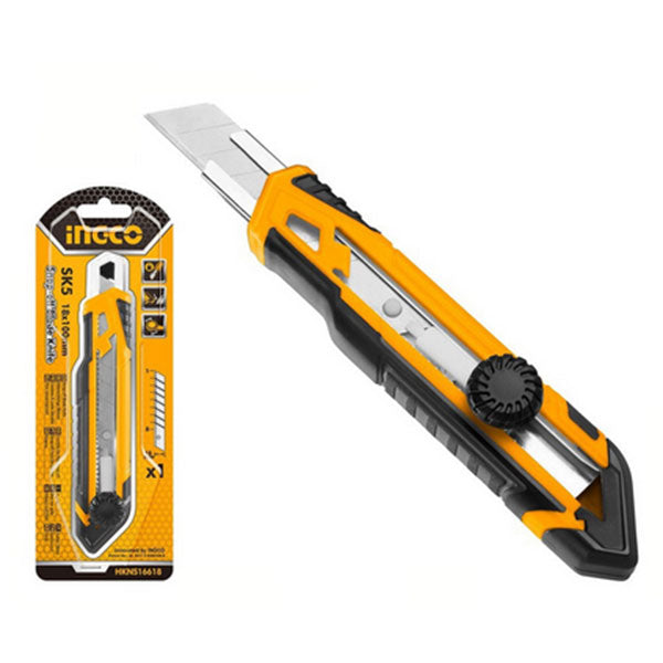 INGCO HKNS16618 SNAP OFF BLADE KNIFE<br>កាំបិតហូត