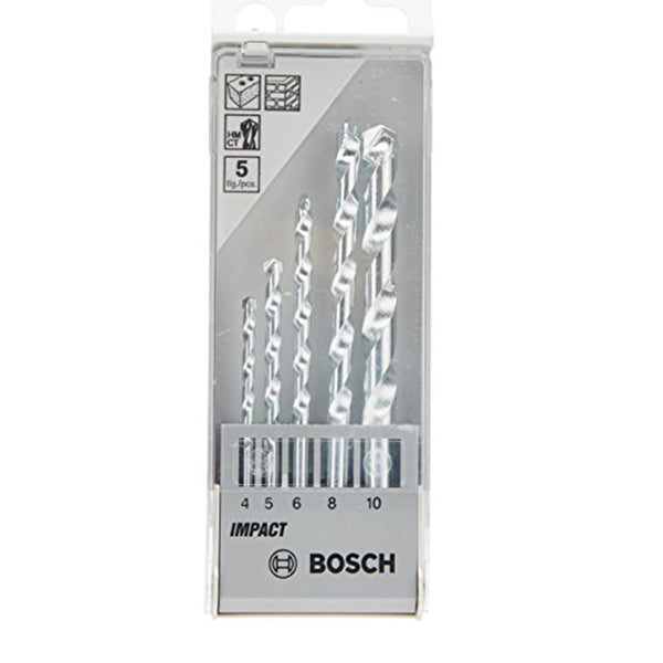 BOSCH MASONRY DRILL BIT (5PCS SET)<br>BOSCH ផ្លែស្វានថ្ម ជាឈុត មាន 5 ដើម - Home-Fix Cambodia