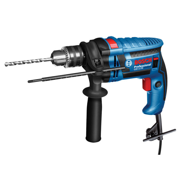 BOSCH GSB 13 RE IMPACT DRILL NEW SET 650W<br>BOSCH GSB 13 RE ឈុតម៉ូទ័រស្វានញ៉ាក់ 650 វ៉ាត់ - Home-Fix Cambodia