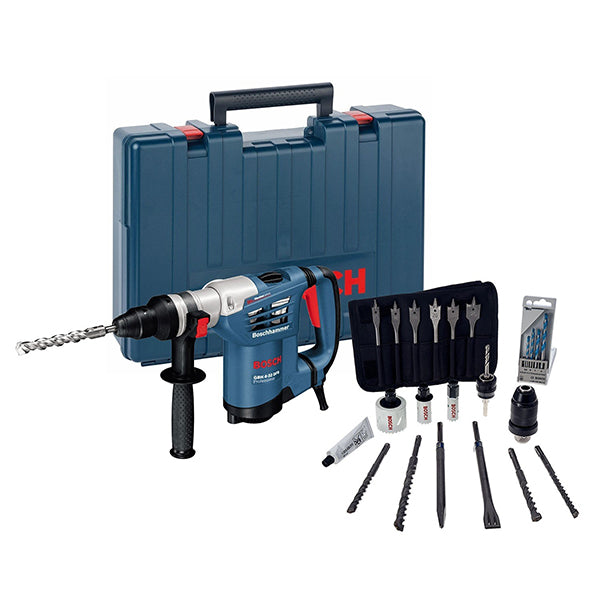 BOSCH GBH 4-32 DFR ROTARY HAMMER SET 900W<br>BOSCH GBH 4-32 ឈុតម៉ូទ័រស្វានបុក 900 វ៉ាត់ - Home-Fix Cambodia