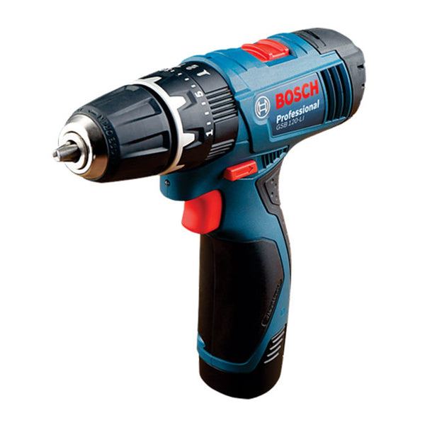 BOSCH GSB 120 - LI  CORDLESS IMPACT DRILL<br>BOSCH GSB 120 - LI ម៉ូទ័រស្វានញាក់ប្រើថ្មសាក - Home-Fix Cambodia