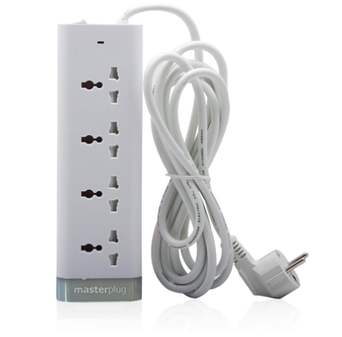 MASTERPLUG E4020U-CB UNIVERSAL EXTENSION LEAD W/USB 4GANG 2M - Home-Fix Cambodia