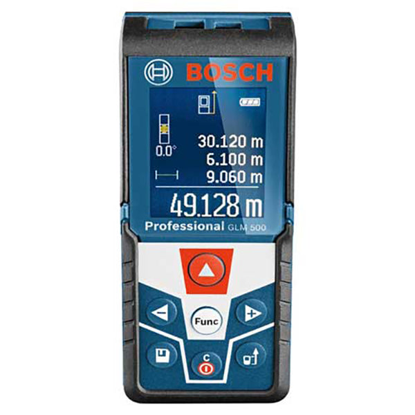 BOSCH GLM 500 LASER RANGEFINDER 50M (SCREEN COLOR)<br>BOSCH GLM 500 ឡាសែម៉ែត្រ ចំងាយ 50 ម៉ែត្រ (អេក្រង់ពណ៌) - Home-Fix Cambodia