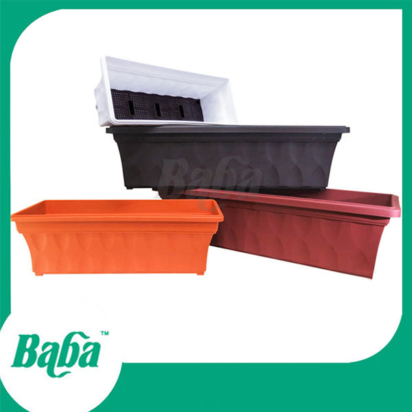 BABA 529 PLANTER BOX COTTA<br>ផើងដាំផ្ការាងទ្រវែង