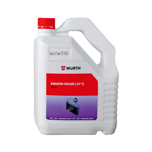WURTH RADIATOR COOLANT (-35C), GREEN, 4L<br>ទឹកថ្នាំចាក់ក្នុងធុងទឹកឡាន 4L ពណ៌បៃតង - Home-Fix Cambodia