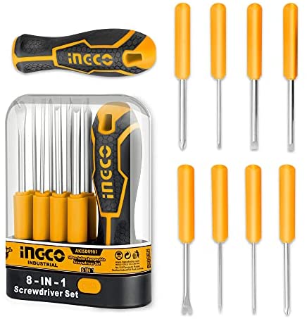 INGCO AKISD0901 INTERCHANGEABLE SCREWDRIVER SET 09 PC