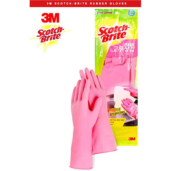 3M SCOTCH BRITE 100666583 RUBBER GLOVES HEAVY DUTY SIZE L