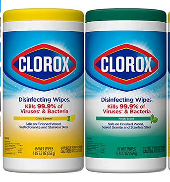 CLOROX DISINFECTING WIPES KILLS 99.99% OF VIRUSES AND BACTERIA (85 WET WIPES) <br>ក្រណាត់សើមជូតសំលាប់មេរោគ - Home-Fix Cambodia