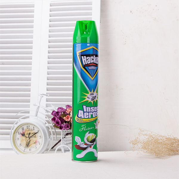 HACKER MOSQUITO COCKROACHES FLOWER 750ML<br>ថ្នាំដេញមូសក្លិនផ្កាចំណុះ750មីលីត្រ