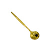 CN SMALL SPOON GOLDEN COLOR 12.5CM<br>ស្លាបព្រាកាហ្វេពណ៌មាស