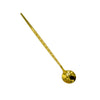 CN LONG SPOON GOLDEN COLOR (19cm) 19CM<br>ស្លាបព្រាវែងពណ៌មាស