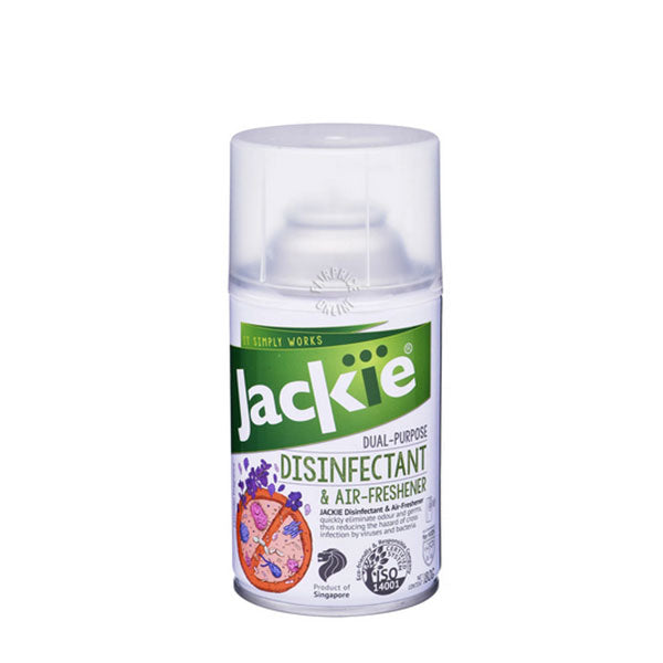 JACKIE DISINFECTANT & AIR-FRESHENER 180G<br>ស្ព្រៃបាញ់សម្អាតមេរោគ - Home-Fix Cambodia