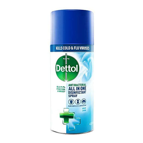 DETTOL ANTIBACTERIAL ALL IN ONE DISINFECTANT SPRAY 400ML<br>ស្ព្រៃបាញ់សំលាប់មេរោគ99.99% - Home-Fix Cambodia