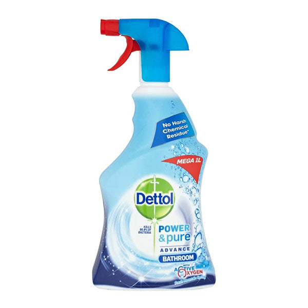 DETTOL POWER AND PURE SPRAY ADVANCE BATHROOM 750ML (KILLS 99.99% OF BACTERIA)<br>ស្ព្រៃបាញ់សំលាប់មេរោគ99.99% ក្នុងបន្ទប់ទឹក - Home-Fix Cambodia