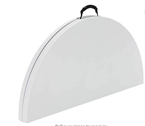 LIFETIME 6" ROUND FOLD HALF TABLE (13KG) <br> តុមូលបត់ជាពីរប្រវែង1.8ម៉ែត្រ - Home-Fix Cambodia