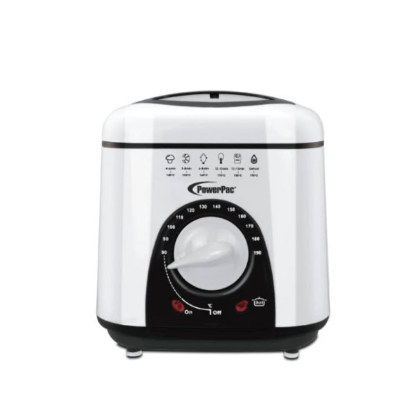POWERPAC MINI DEEP FRYER 1.0L <br> ឆ្នាំងតូចបំពងអគ្គិសនី 1.0 លីត្រ - Home-Fix Cambodia