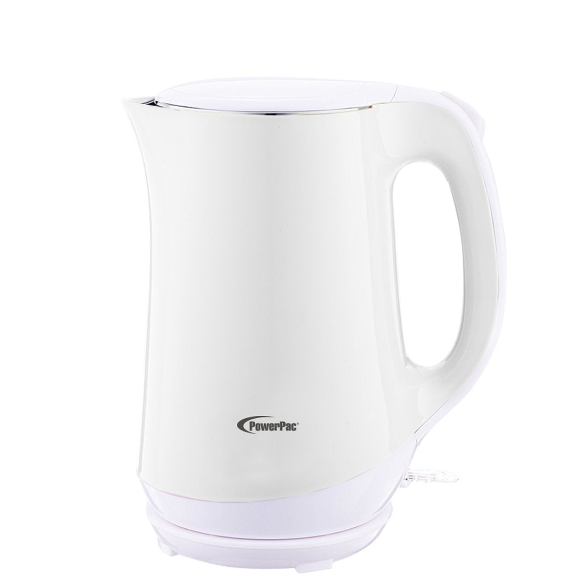 POWERPAC PPJ2022 COEDLESS JUG WITH DOUBLE WALL WHITE<br>កំសៀវដាំទឹកអគ្គិសនី ពណ៌ស<br>无绳电水壶, 1.7公升, 2内锅, 白色 - Home-Fix Cambodia
