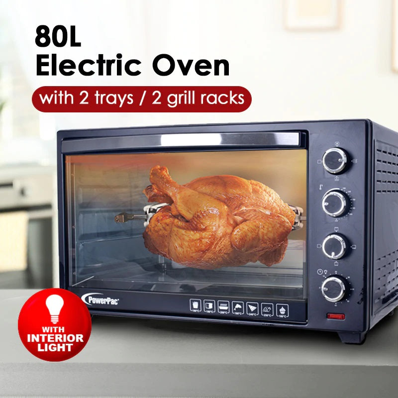 POWERPAC PPT80 ELECTRIC OVEN 80L - Home-Fix Cambodia