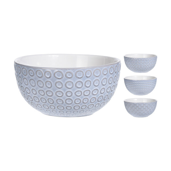 SIAKI Q79000170 BOWL STONEWARE 14CM 3ASS - Home-Fix Cambodia