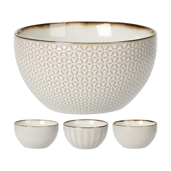 SIAKI Q80000400 BOWL 650ML STONEWARE 4ASS - Home-Fix Cambodia