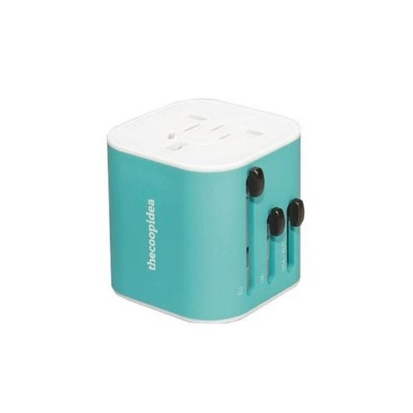 THECOOPIDEA CUBIC UNIVERSAL TRAVEL ADAPTER - BLUE <br> ឌុយតសម្រាប់ដំណើរក្រៅប្រទេស - Home-Fix Cambodia