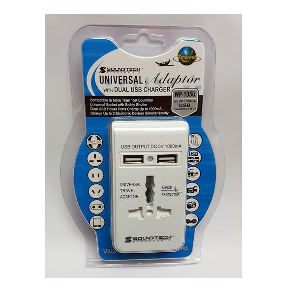 SOUNDTEOH WP-110 TRAVEL ADAPTOR <br> ឌុយតសម្រាប់ដំណើរក្រៅប្រទេស