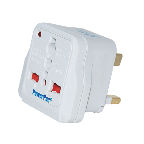 POWERPAC PT10 ADAPTOR 3 ROUND PIN<br>ឌុយត ឌុយ 3 ក្បាលដោតមូល - Home-Fix Cambodia