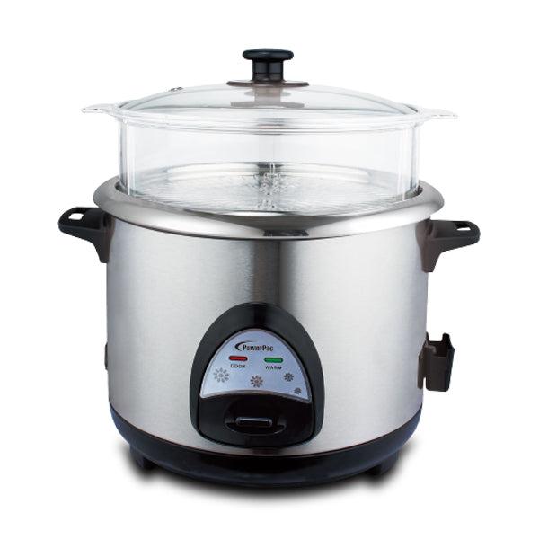POWERPAC PPRC32 4IN1 RICE COOKER MULTI-FUNCTION 1.8L<br>ឆ្នាំងដាំបាយអគ្គិសនី និងចំហុយ 1.8 លីត្រ - Home-Fix Cambodia