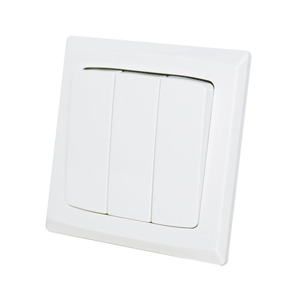 POWERP MK S4783 10A 3G 2W WIDE ROCKER SWITCH<br>កុងតាក់ភ្លើង (កុងតាក់ចុច 3) - Home-Fix Cambodia