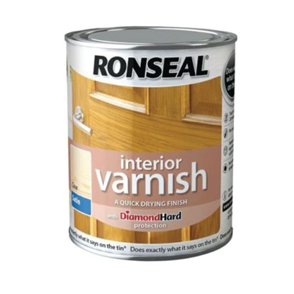 RONSEAL 36870 INT VARNISH SATIN 250ML <br> វ៉ាសនីលាបឈើ (250 មីលីលីត្រ) - Home-Fix Cambodia