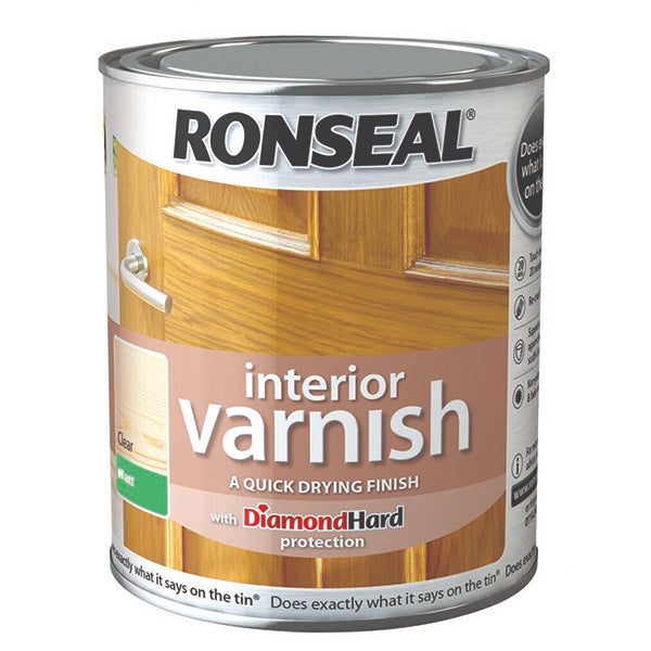 RONSEAL 36876 INT VARNISH MATT 250ML <br> វ៉ាសនីលាបឈើ (250 មីលីលីត្រ) - Home-Fix Cambodia