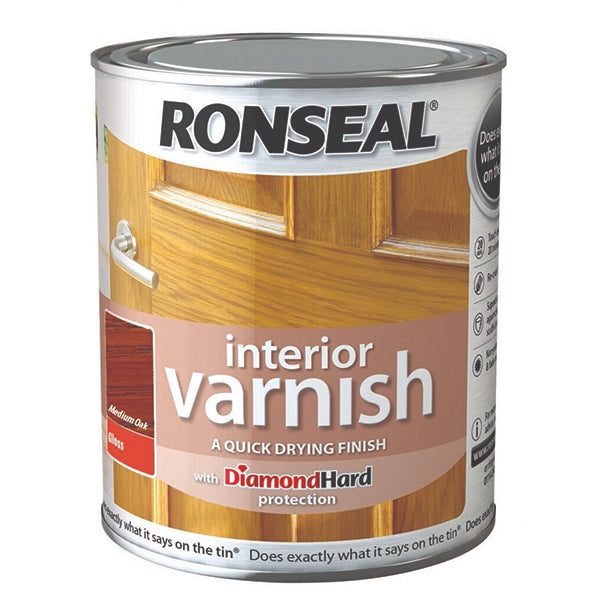 RONSEAL 36874 INT VARNISH GLOSS 750ML <br> វ៉ាសនីលាបឈើ (750 មីលីលីត្រ) - Home-Fix Cambodia