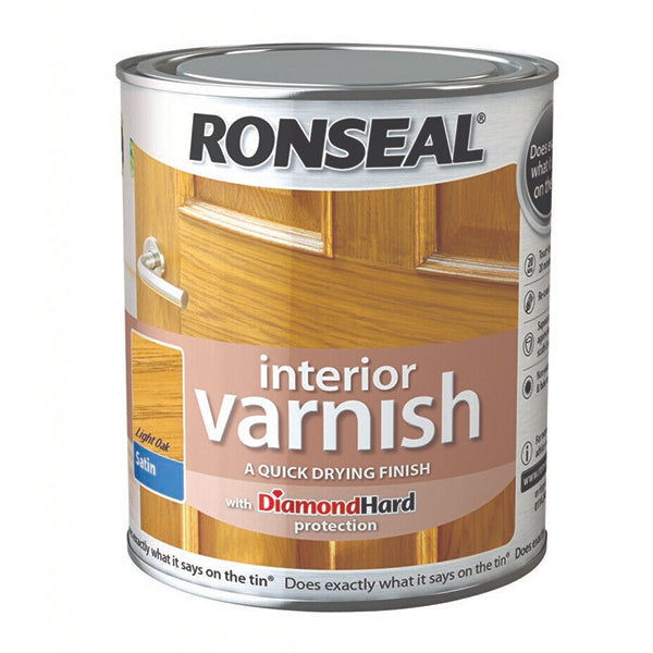 RONSEAL 36821 INT VARNISH LIGHT OAK/S 250ML <br> វ៉ាសនីលាបឈើ (250 មីលីលីត្រ) - Home-Fix Cambodia