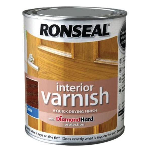 RONSEAL 36826 INT VARNISH DARK OAK/S 250ML <br> វ៉ាសនីលាបឈើ (250 មីលីលីត្រ) - Home-Fix Cambodia