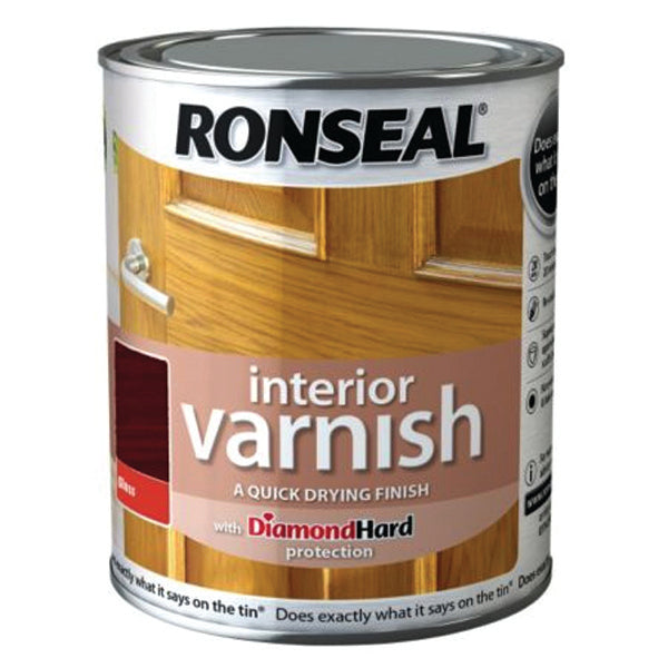 RONSEAL 36827 INT VARNISH TEAK/S 250ML <br> វ៉ាសនីលាបឈើ (250 មីលីលីត្រ) - Home-Fix Cambodia