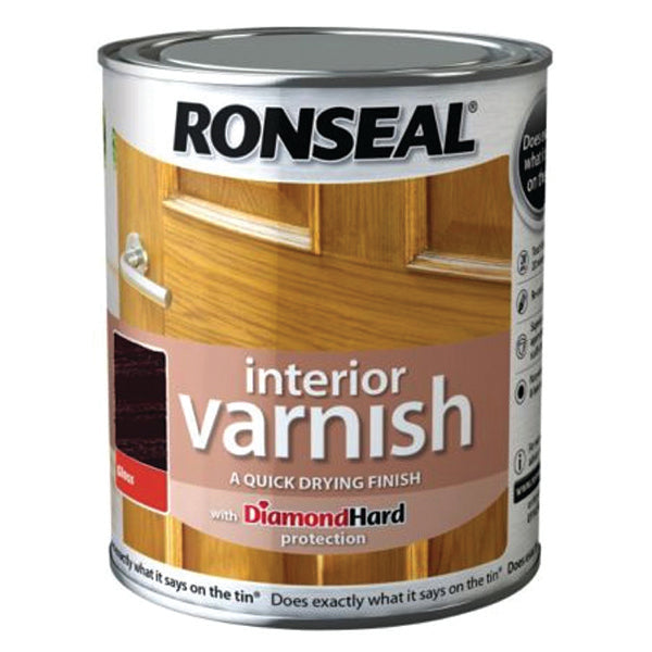 RONSEAL 36829 INT VARNISH WALNUT/S 250ML <br> វ៉ាសនីលាបឈើ (250 មីលីលីត្រ) - Home-Fix Cambodia