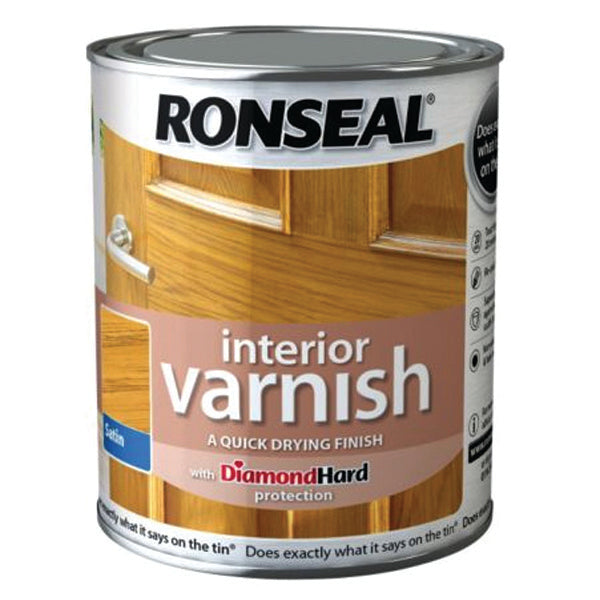 RONSEAL 36833 INT VARNISH LIGHT OAK/S 750ML <br> វ៉ាសនីលាបឈើ (750 មីលីលីត្រ) - Home-Fix Cambodia
