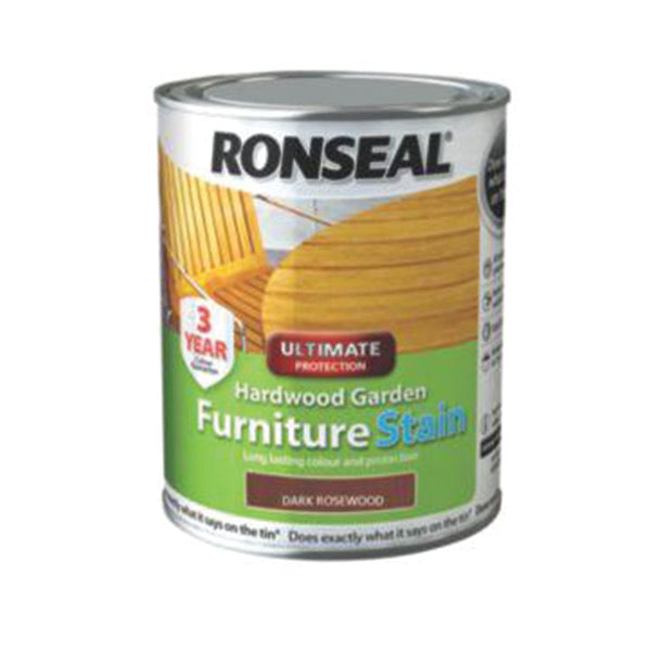 RONSEAL 36428 HWG FURN STAIN DARK ROSEWOOD 750ML <br> ថ្នាំលាបឈើ (750 មីលីលីត្រ)