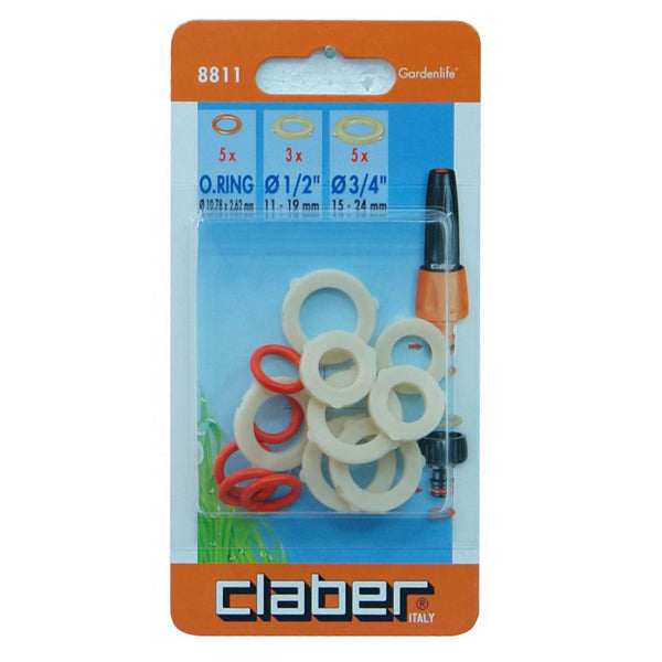 CLABER 48811 O RING AND WASHER SET 10-PK<br>ក្បាលរ៉ូប៊ីណេបាញ់ទឹក