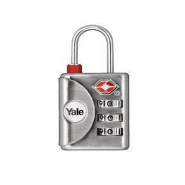 YALE YTP1/32/119 RESETTABLE TRAVEL LUGGAGE PADLOCK GRY <br> សោរចាក់វ៉ាលី - Home-Fix Cambodia