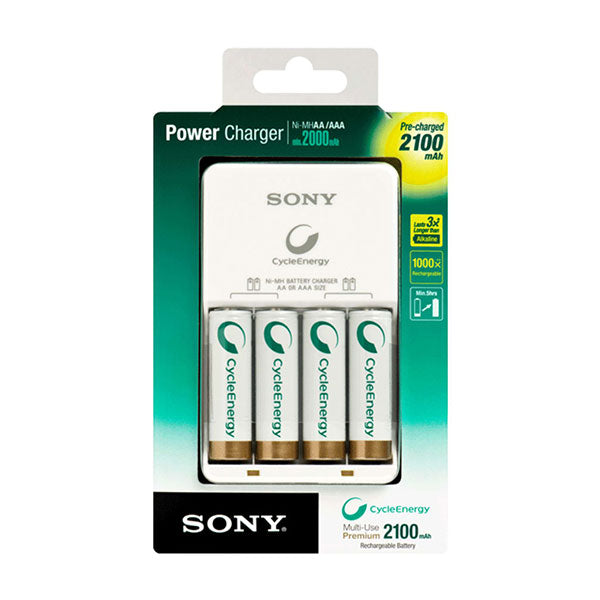 SONY BCG-34HH4KN POWER CHARGER 2100MAH W/ AA 4S