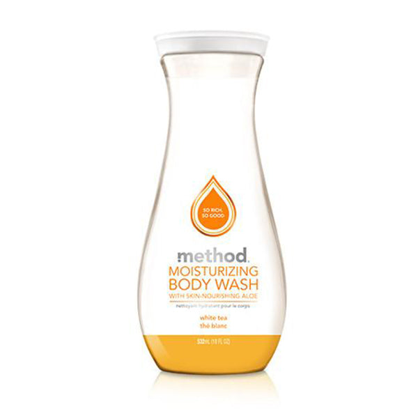 METHOD MOISTURIZING BODY WASH WHITE TEA 532ML<br>សាប៊ូដុសខ្លួនក្លិនតែបៃតង 532 មីលីលីត្រ - Home-Fix Cambodia