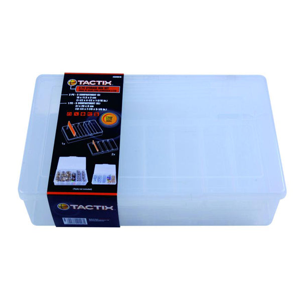 TACTIX 320010 COMPARTMENT STORAGE BOX 3PCS <br> ប្រអប់ដាក់សំភារះជាង (មាន 3) - Home-Fix Cambodia