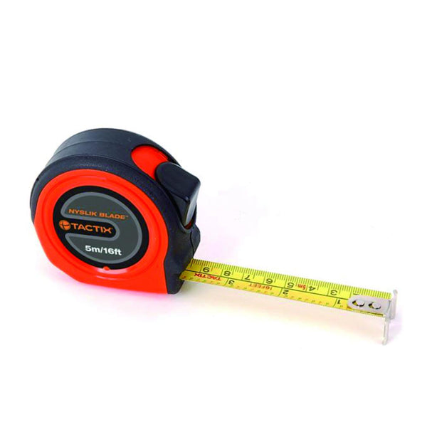 TACTIX 235383 RETRACT MEASURE TAPE 5M(16FT)X19MM <br> ម៉ែត្រ - Home-Fix Cambodia