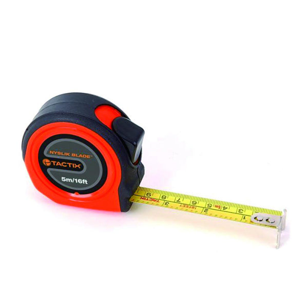 TACTIX 235383 RETRACT MEASURE TAPE 5M(16FT)X19MM <br> ម៉ែត្រ