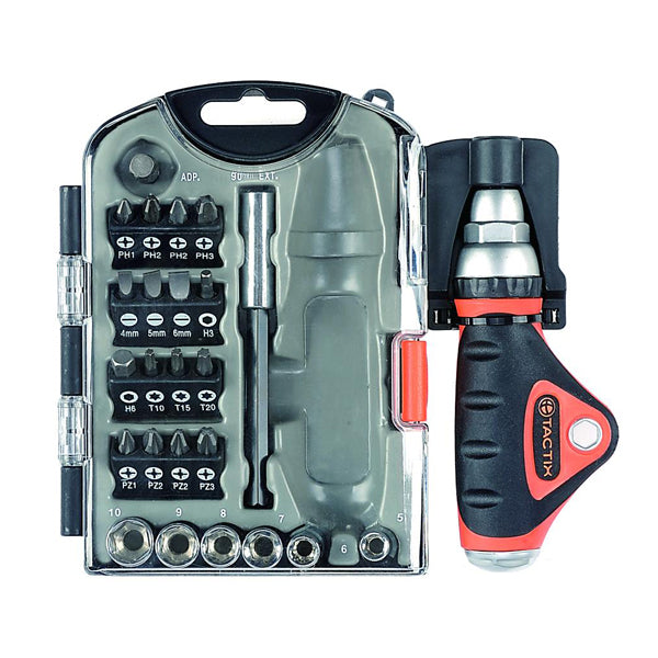 TACTIX 900225 STUBBY TORQ DRIVER SET (25PCS) <br> ឈុតសោរមួលវីស និងខ្ចៅ - Home-Fix Cambodia