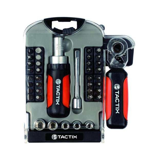 TACTIX 900161 STUBBY TOOL SET (40PCS) <br> ឈុតសោរមួលវីស និងខ្ចៅ - Home-Fix Cambodia